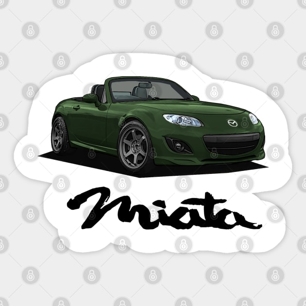 Mazda MX-5 Miata NC - NC2 Green Sticker by Woreth